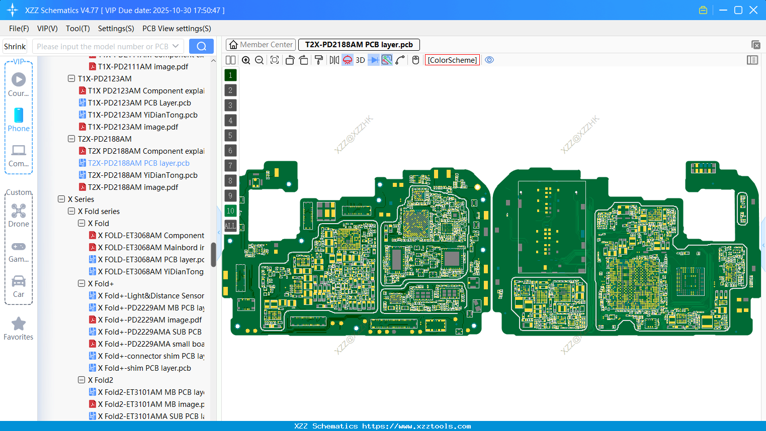 VIVO T2X-PD2188AM PCB Layer